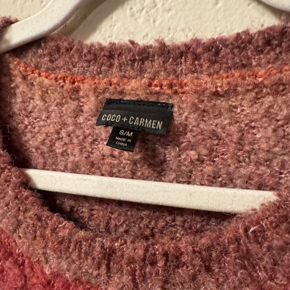Coco + Carmen Cozy Ombré Bouclé Sweater – S/M - Picture 4 of 5